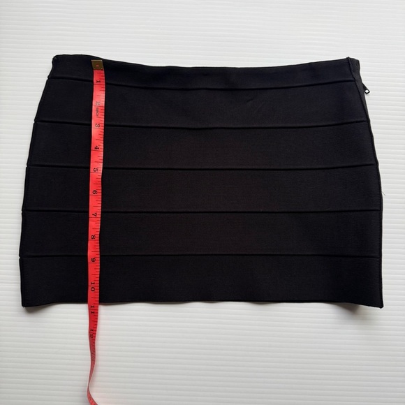 Haute Hippie Bandage Mini Skirt Black Size Xs - Picture 3 of 6